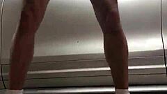 Spying On Gay Cock In Gym Garage