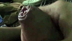 Gay teen chub jerks off small cock eagerly