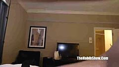 thick newbie swallows dick, her tight pussy pounded in the hood 😏