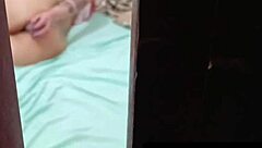 Blonde milf caught using dildo gets anal fuck without condom