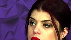 Glamorous Curvy Babe In Glasses Jerks Off Fat Subject At Work