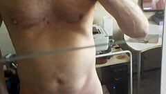 She strokes her BIG COCK, waiting for someone to FINISH it off in this solo session