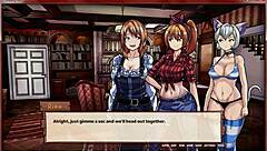 Join the breeding game with anime farm girl and big cock