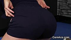 naughty idol gulps every drop of cum on face