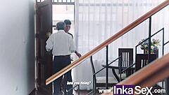 Innocent stepsiblings sin and fuck during playtime