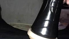 Bela Strokes Massive Black Cock with Toys