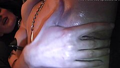 Amateur German explores homemade BDSM dildo play with intriguing twists