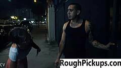 B picks up a slut and fucks her hard in the car! She screams for more cock!