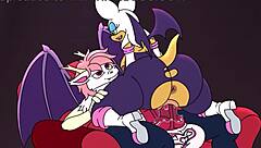 i watch rouge the bat rides on biscuts with her big furry ass.