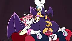 i watch rouge the bat rides on biscuts with her big furry ass.