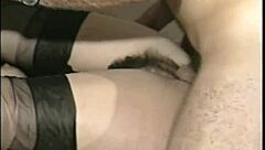 Cheating Hairy Stepmom Blows Cock Then Gets Assfucked Anal