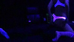 Scarlett johnson engages in blacklight sex with teen fetish elements and passion