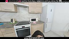 Melissa Creative moans while sucking and fucking black cock.