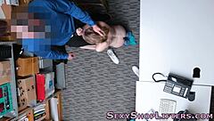 Caught plowing teen 18+ with small tits for hardcore facial