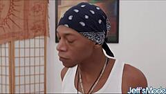 Nicky Ink Rides Trainer's Big Black Cock To Creampie