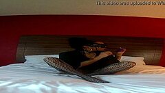 Mrs. Jollies intensely masturbates with dildo