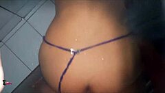 my cousin's real orgasm while fucking under the shower