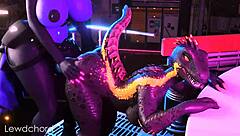 Furry Futa Highwire X Lizard! Intense Action!