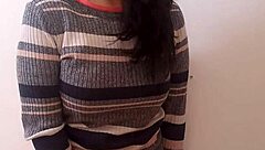 This latina milf masturbates outdoors in public