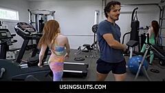 Using Sluts For Free Weights And Free Cunts With Aria Carson And Madi Collins