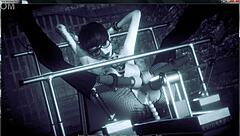 Nick Marlowe spanks Noir Lewd in tattooed BDSM scene!