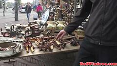 Fine Amsterdam Tourist Cumsprayed Wildly on Camera