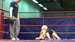 Eurobabes Lick Each Other's Pussy After Fight