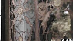 lesbian teen girlfriend smashed by blackmailing boyfriend!