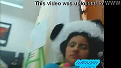 four cute teen girls on webcam playing with toys in a group setting