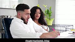 Familymoans - Stepbrother Seduced by Stepsister and Fucks Her While Stepfamily Is Away