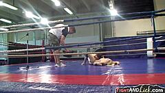 Hot Lesbian Wrestlers Share Backstage Interview