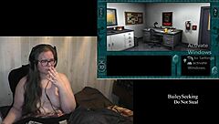 Scarlet naked in hand play game?