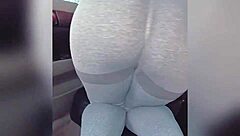 Lustful Stepsister Bends Over In Car For Tight Pussy And Anal Show