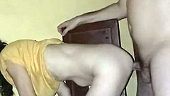 Latina Neighbor Borrows Money and Gets Bent Over in Bareback Doggystyle with Monster Cock