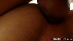 Gay jock riding dick bareback in wrestling match