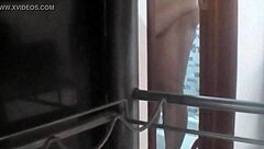 Who is spying in the bathroom?