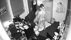 Wild Threesome Night at Work with Bonus Cam Content.