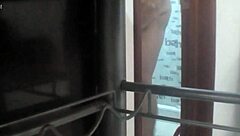 Who is spying in the bathroom?