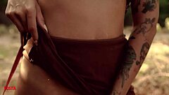 Rosita masturbates in nature 😎