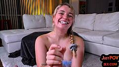 pov big ass babe sucks and rides her bf in amateur closeup, watch closely