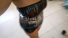 Ginger Paris Plays With Confetti Balloon Fetish In Lingerie