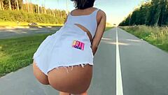 Petite Latina Slut's Anal Close-Up In Shorts!