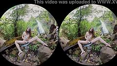 Cutie Yanks Endza Enjoys Her Pussy Outdoors