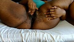 ebony caribbean girl gives jerk off instructions while fingering