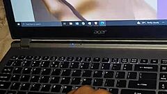 Skinny guy wanks solo to Playboy magazine images