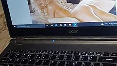 Skinny guy wanks solo to Playboy magazine images