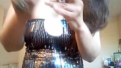 Ginger Paris Plays With Confetti Balloon Fetish In Lingerie