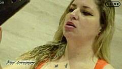 Why is that chubby fox ripping clothes on webcam?