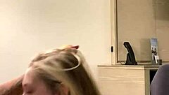 Milf wife gets bent over for sloppy ass fucking at home