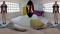 In this VR experience, stunning Latina Mini Vamps gets fucked hard by a big cock